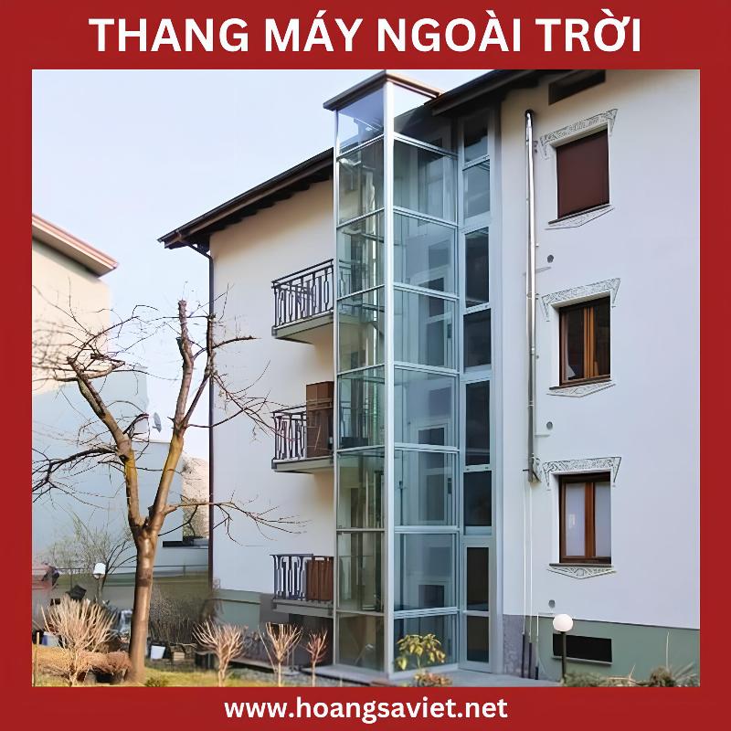 Thang máy ngoài trời hiện đại