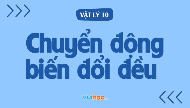 Minh họa chuyển động thẳng biến đổi đều của xe đạp