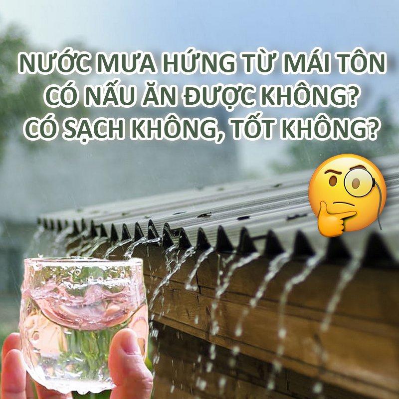 Hệ thống máng hứng nước mưa hiện đại