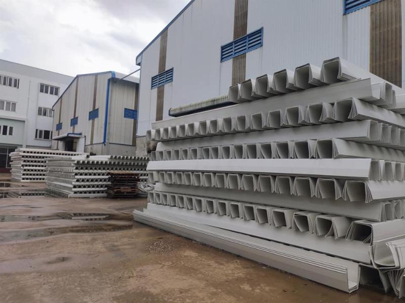 Kích thước máng xối phù hợp với diện tích mái nhà