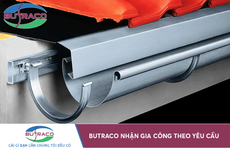 Máng hứng nước mưa cho nhà phố