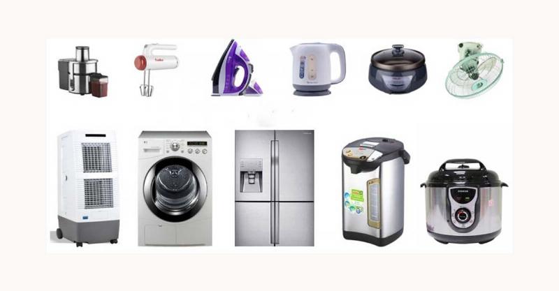 Hình ảnh các thiết bị điện gia dụng và công suất Kilowatt của chúng