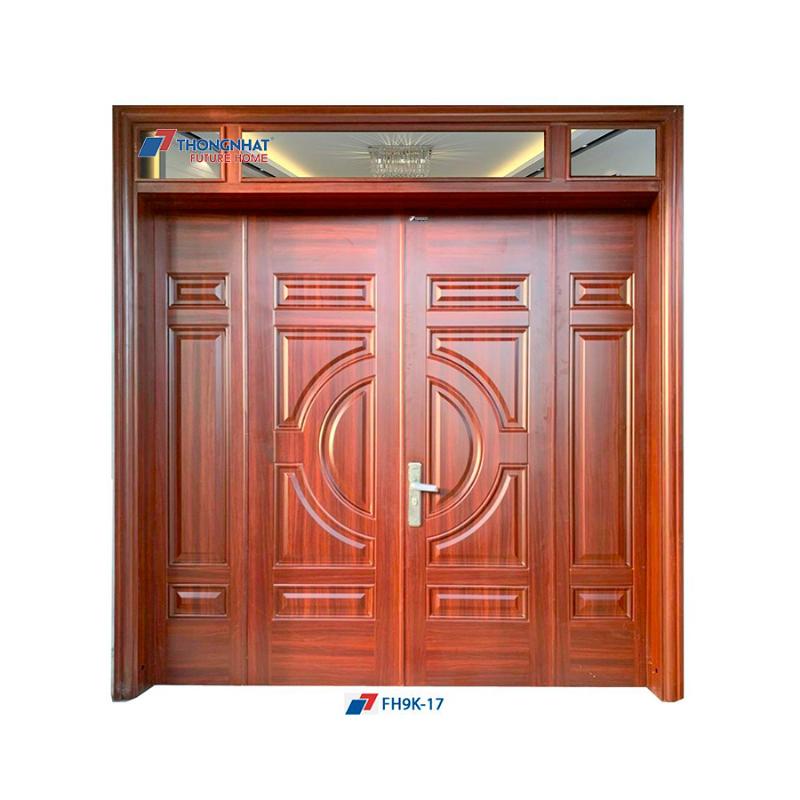 Sơ đồ cấu tạo lớp bên trong của cửa thép vân gỗ chống cháy, cách âm