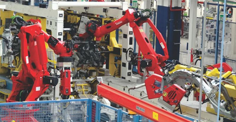 Bản vẽ lắp cơ khí của một cụm thiết bị an ninh, hiển thị các bộ phận lắp ghép với nhau.