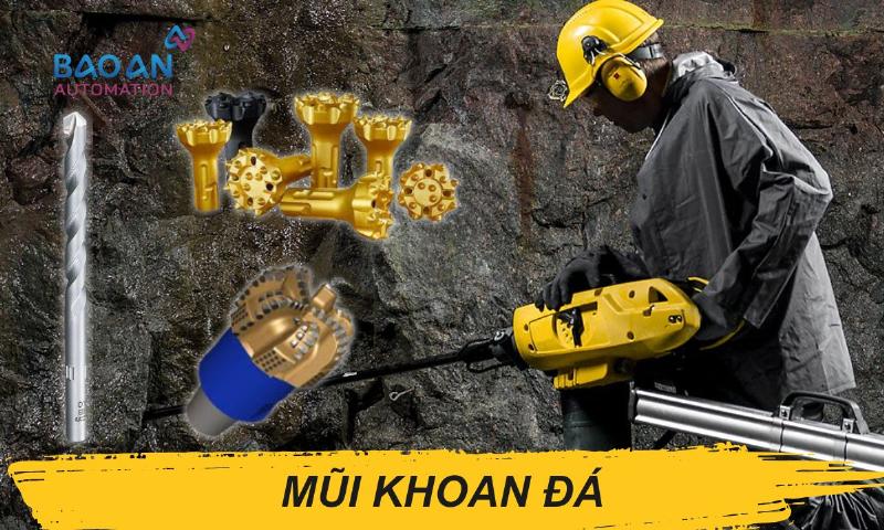 Hình ảnh một mũi khoan hoặc lưỡi cắt công nghiệp sử dụng vật liệu siêu cứng (ví dụ: mũi khoan phủ kim cương, lưỡi cắt tungsten carbide).