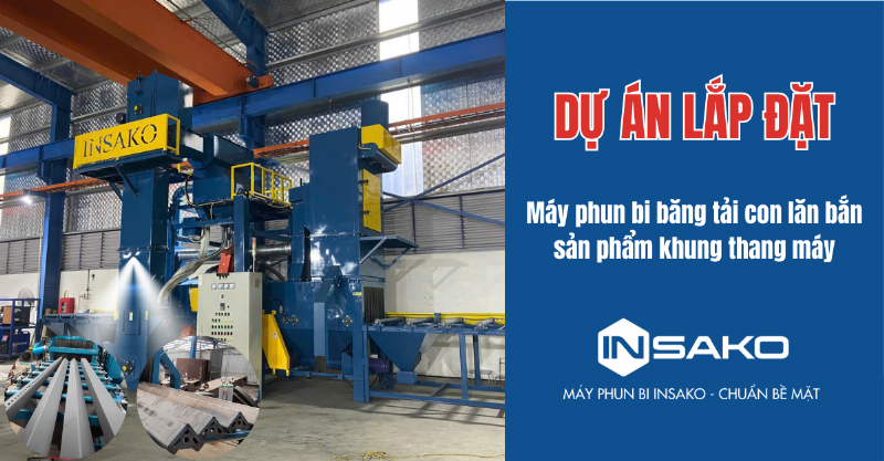 Quá trình xử lý bề mặt chống rỉ cho khung thép thang máy tại xưởng sản xuất